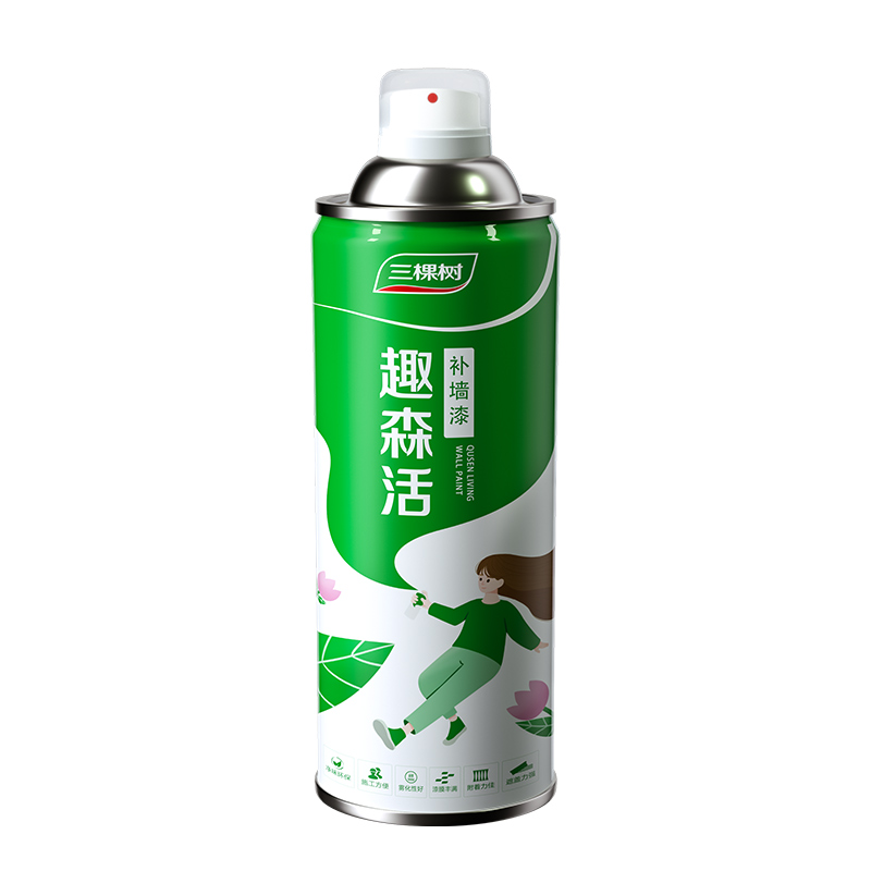 三棵树白色墙面自喷漆乳胶漆墙壁修复翻新家用补墙修补膏去污神器 三棵树白色墙面自喷漆乳胶漆墙壁修复翻新家用补墙修补膏去污神器