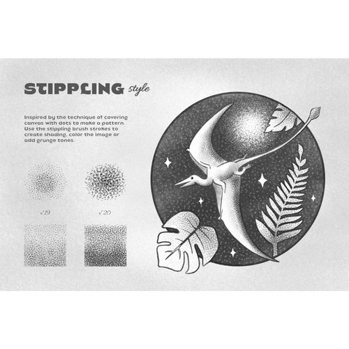 专业铅笔素描PS笔刷素材套装草图起稿速写线描手绘插画软硬笔噪点 - 图0