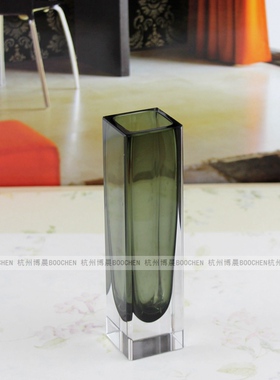 彩色水晶玻璃琉璃单只无烟小花瓶