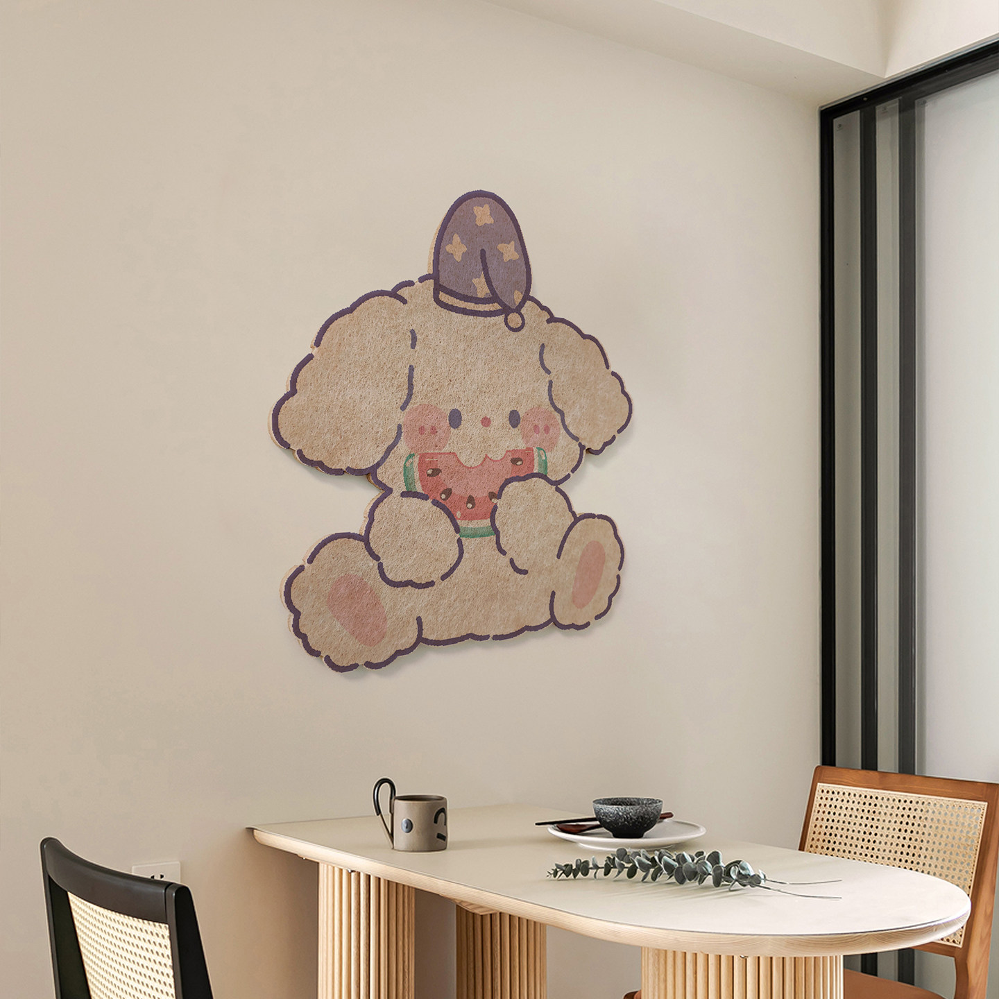 儿童房毛毡墙贴卡通照片墙展示板小狗墙面装饰荣誉墙拍立得留言板,淘宝优惠券,粉丝福利购,淘宝优惠卷