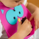 Детский силикагелевый водонепроницаемый нагрудник для еды, слюнявчик, США, с карманом