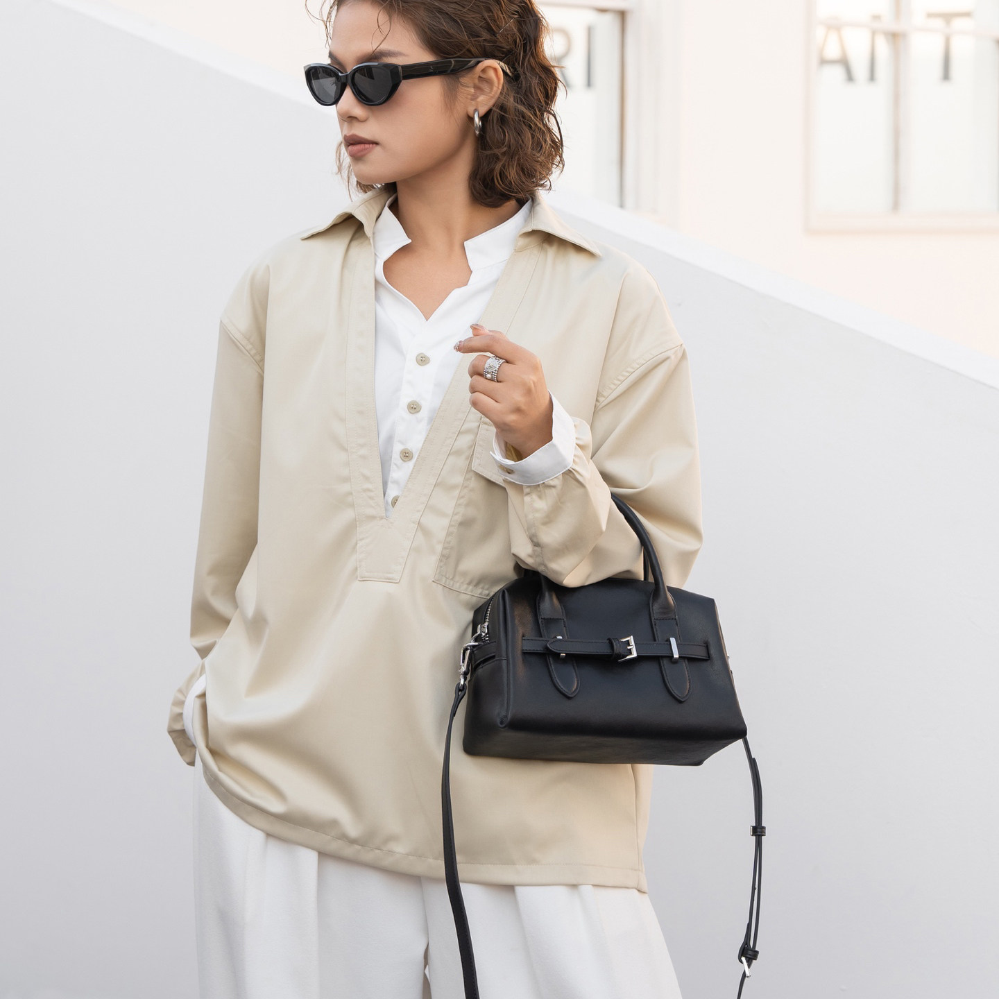 植鞣牛皮通勤手提包包女秋季2026新款潮小众单肩包大容真皮女包,淘宝优惠券,粉丝福利购,淘宝优惠卷