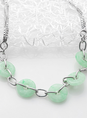 小玉扣手链纯银中国风雅致时尚女