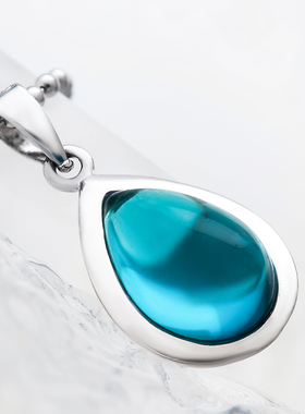 红水晶吊坠水晶女简约个性