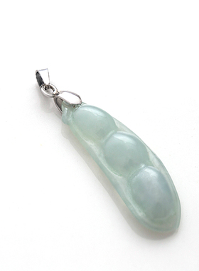 四季豆吊坠玉石女迷你福禄寿