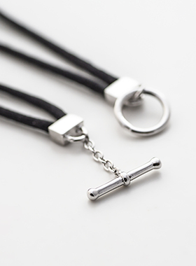 大小环手链纯银简约女时尚夸张