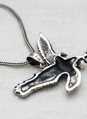 雄鹰复古吊坠925纯银男泰银霸气