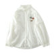 ສິນລະປະຂອງແມ່ຍິງ Ingot Collar Pocket ສາມມິຕິ Appliqué ເສື້ອສີຂາວ