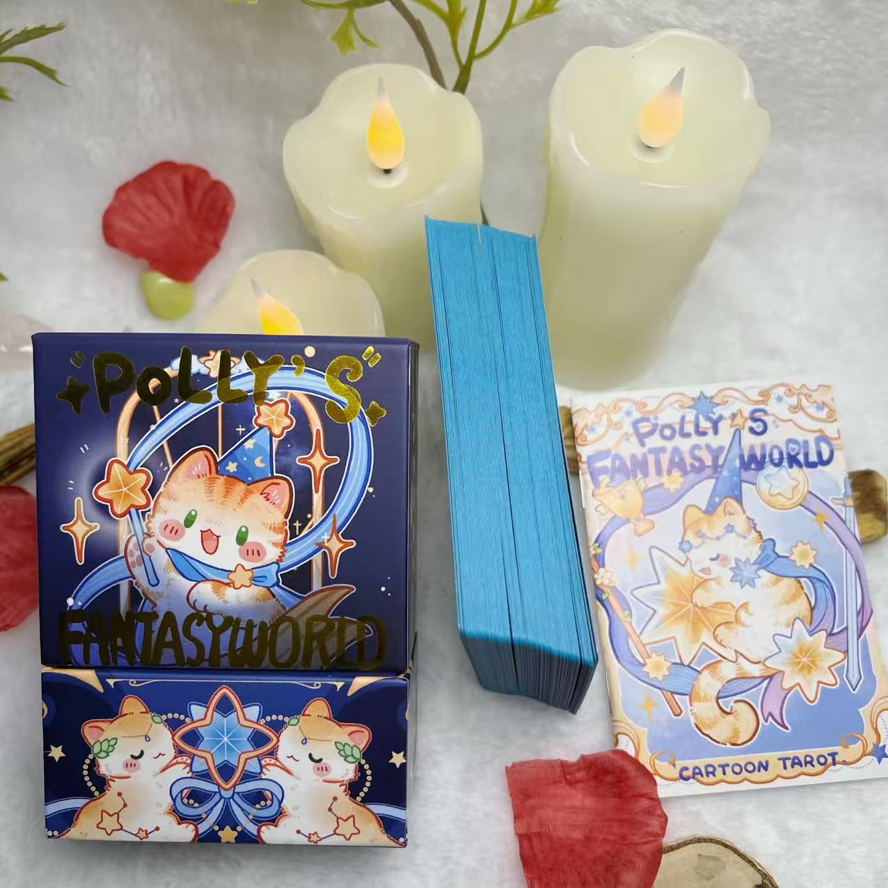 正版polly猫咪塔罗牌2.0版本桌游卡罗牌韦特系可爱风高颜值tarot - 图2