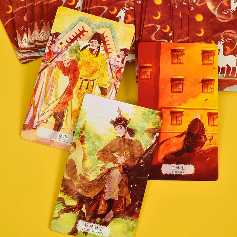 正版长安幻梦录塔罗牌韦特系唯美历史风桌游卡罗牌罗牌塔tarot - 图1