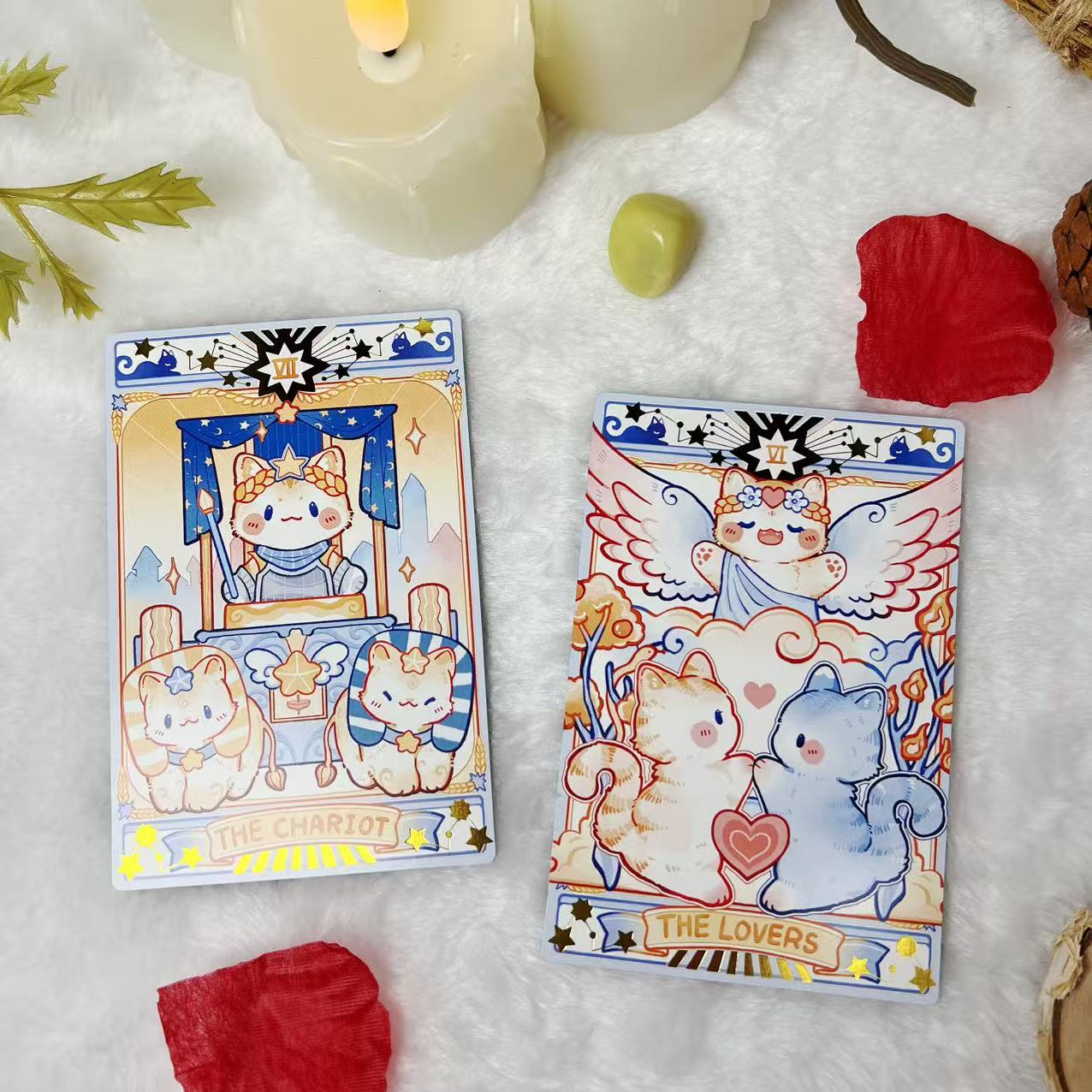 正版polly猫咪塔罗牌2.0版本桌游卡罗牌韦特系可爱风高颜值tarot - 图3