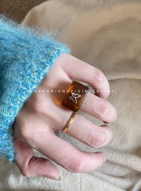 绝版卖完不补！独特小众树脂戒指