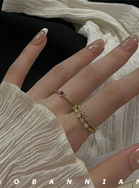 超好看！闪亮亮叠戴三件套戒指