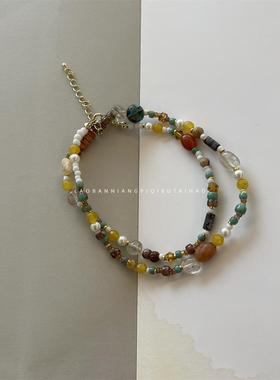 小贵但炒鸡好看的串珠项链锁骨链