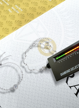 小众设计感生日莫桑石手链轻奢