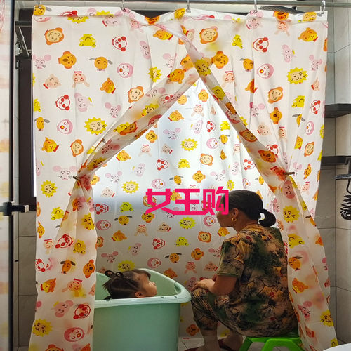 EVA浴罩浴帐洗澡帐子冬季洗澡神器保暖聚气保温浴室帘帐加厚加大 - 图3