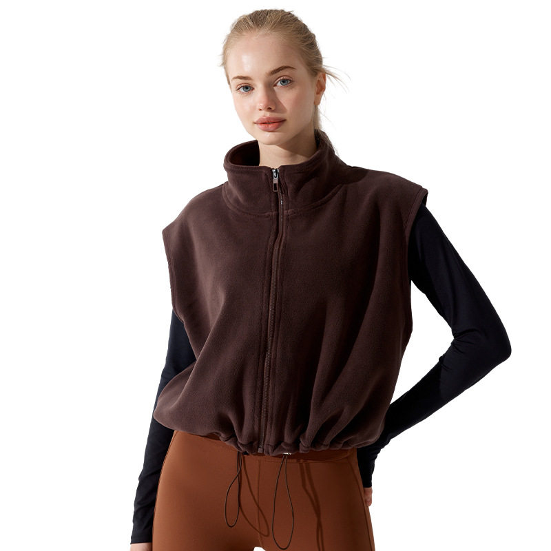 极悠秋冬健身外套保暖马甲奥粒绒背心舞蹈服上衣芭蕾舞上衣开衫女,淘宝优惠券,粉丝福利购,淘宝优惠卷