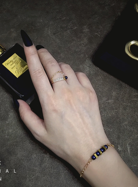 独立设计工业风珍珠黄铜饰品手链