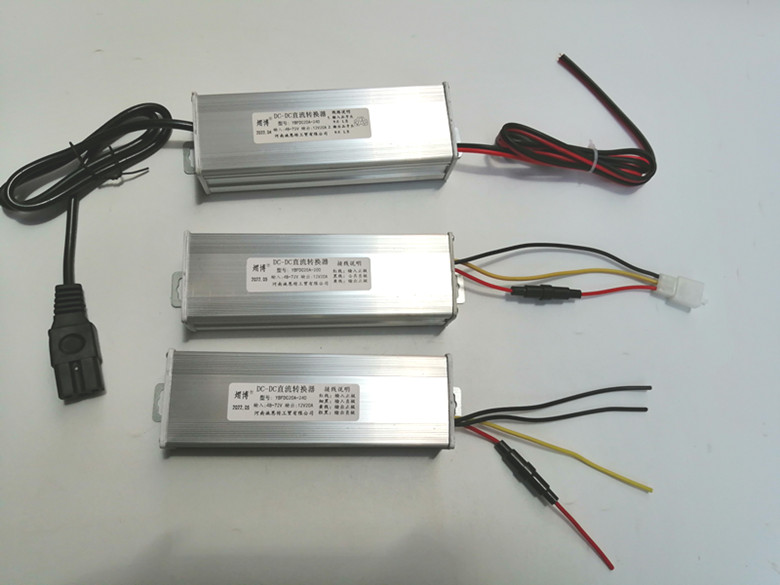 36V48V60V72电动车电压转换器12V10A20A30A40A点烟头DC头品字头-图3