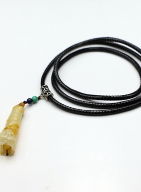 [原创] 天然印尼玛瑙管珠.青金石.绿松石民国风铃铛挂件 楼叔孤品