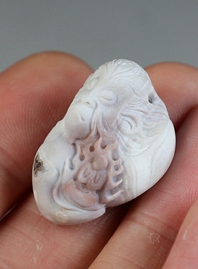 [原创]美猴王.斗战胜佛 纯手工雕刻玛瑙挂件悟道吊坠 楼叔孤品