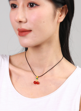 逸水红颜五月女性百搭项链锁骨链