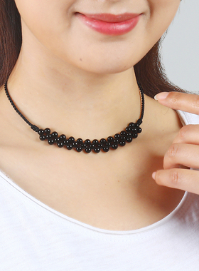 逸水红颜女性遮挡疤痕项链