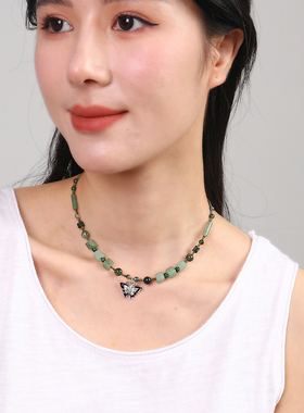 逸水红颜东陵玉女项链锁骨链