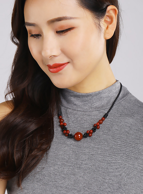 玛瑙短款甲状腺遮挡疤痕脖子饰品