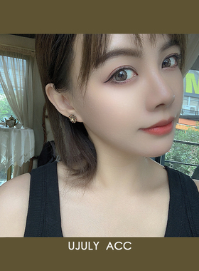 复古迷你高级感甜美风太阳花锆石