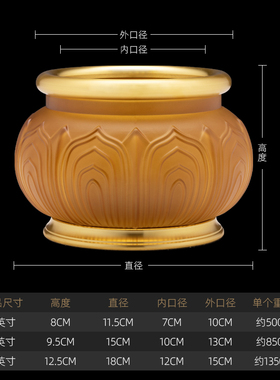 琉璃合金香炉家用室内供佛香薰炉