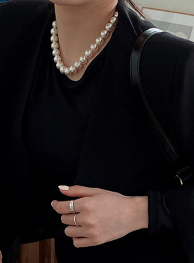 12mm倪妮同款施家正圆贝珠项链