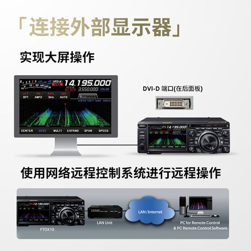 YAESU 八重洲 FTDX10 HF/50MHz SDR短波电台100W 正品行货 - 图2