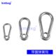 304 stainless steel spring hook with ring spring buckle with cap carabiner safety hook dog chain buckle quick hook safety hook