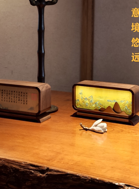 新中式装饰摆件小夜灯氛围灯国风文创春节礼物床头灯古风茶桌摆设