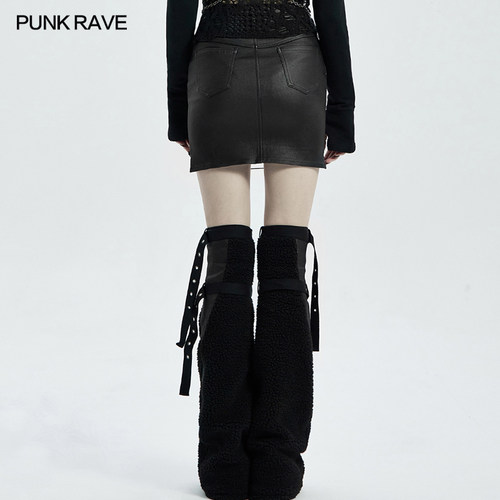 小破亚文化 PUNK RAVE pr朋克状态女装蒸汽朋克流苏半裙Steampunk-图1