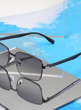 （实体店货源）感光变色偏光墨镜男款高级感日夜两用太阳镜尼龙