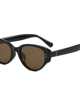 TR90偏光时尚爆款y2k太阳镜女INS小框椭圆形猫眼镜复古街头出游潮