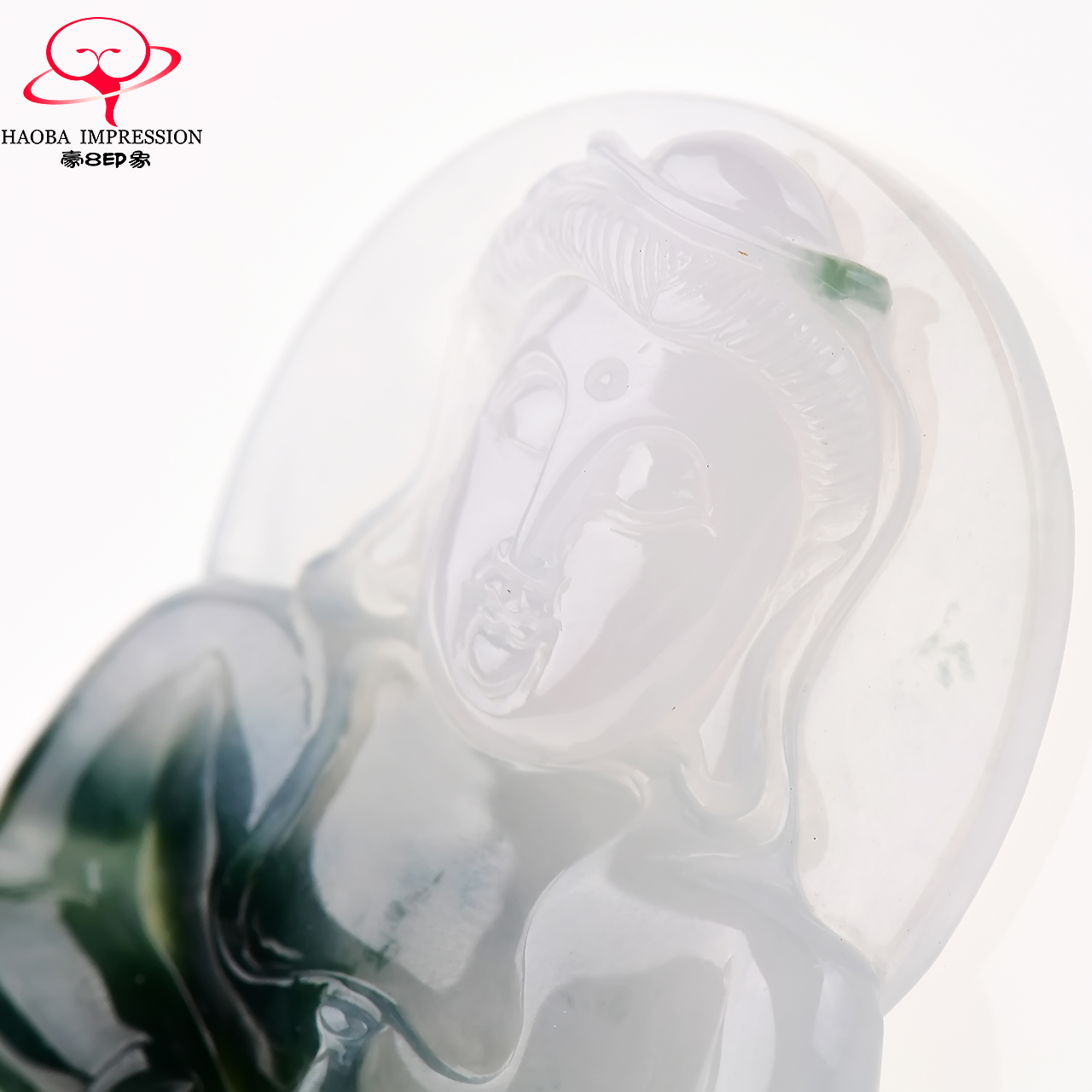 豪8印象x167天然翡翠圆光观音吊坠 豪8印象颈饰