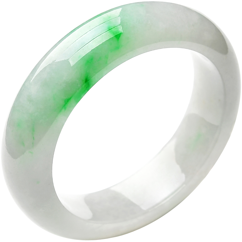 豪8印象m160玉镯子阳绿翡翠手镯 豪8印象手饰