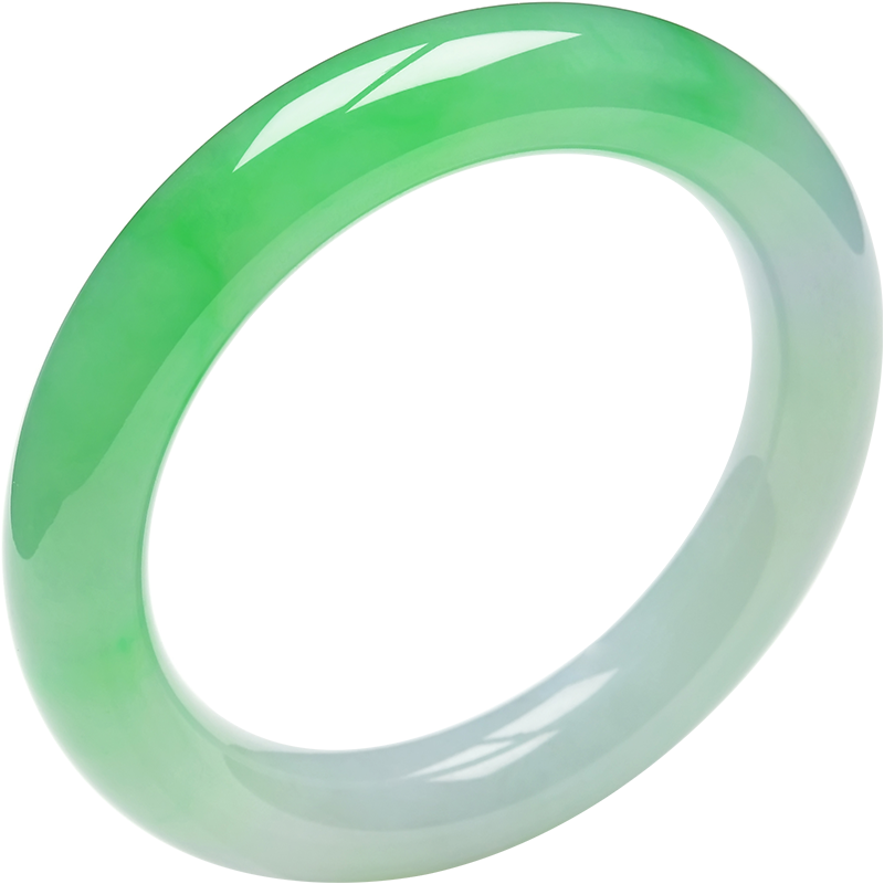 豪8印象tc428翡翠圆条女冰种手镯 豪8印象手饰