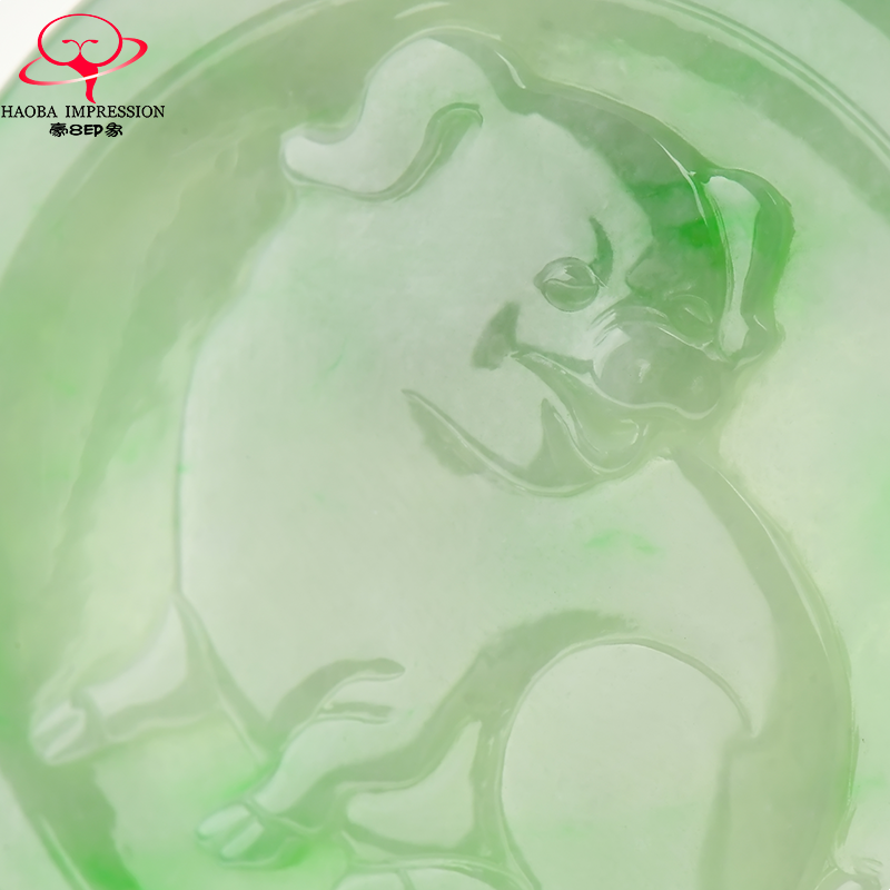 豪8印象x1767天然翡翠生肖猪玉坠 豪8印象颈饰