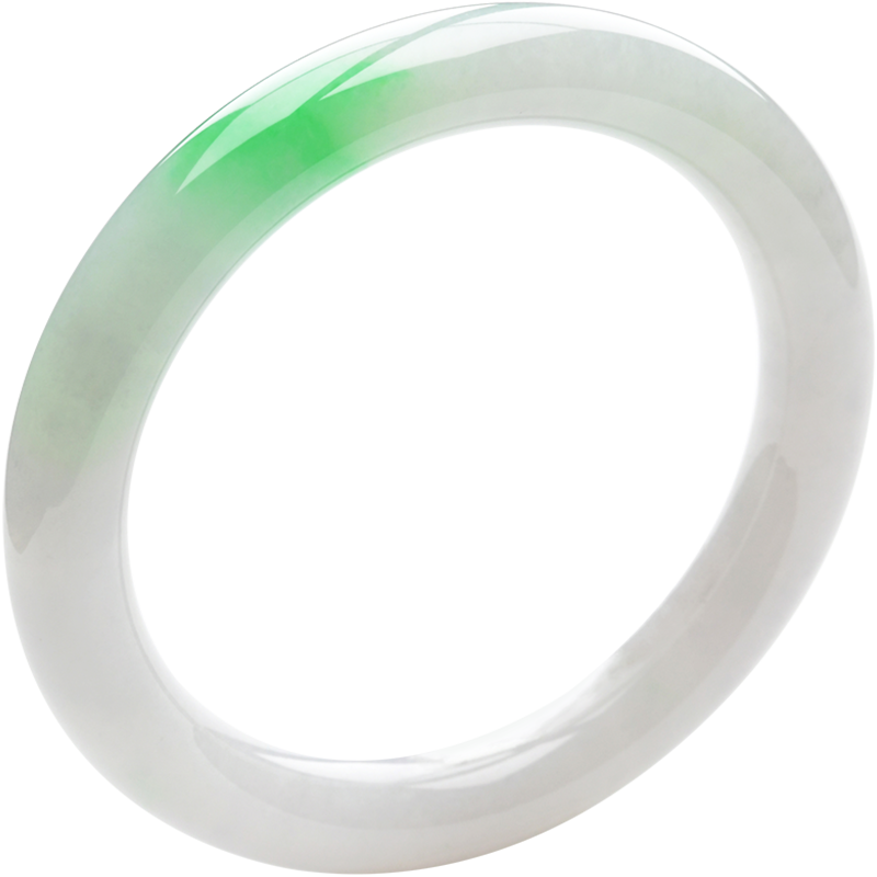 豪8印象s88-368天然翡翠白底玉镯 豪8印象手饰