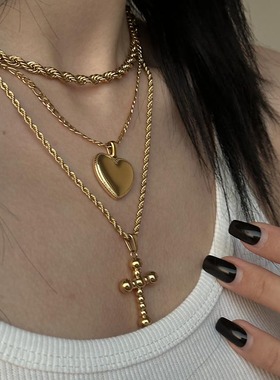 钛钢费加罗女百搭项链物美价廉