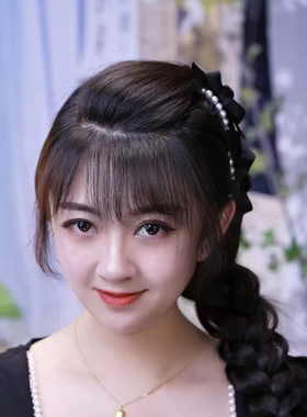蝴蝶结珠珠小号抓夹女刘海夹碎发ins风前额学生侧边头发夹子发卡