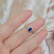 Natural royal blue sapphire ring