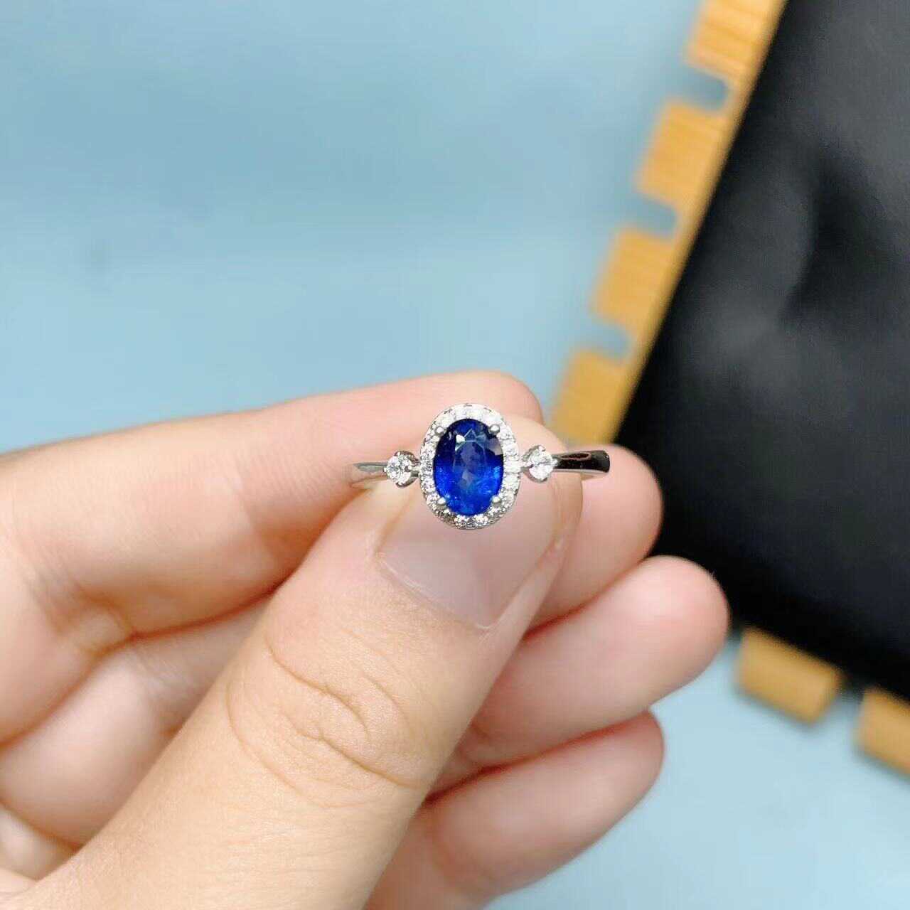 Natural colored sapphire Jiuyuan jewelry