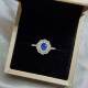 Natural Royal Blue Sapphire 925 Silver Ring