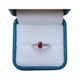 925 silver natural pigeon blood red ruby ring 4×6 natural colored gemstone jewelry