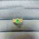 Natural colored treasure emerald Jiuyuan jewelry wood color